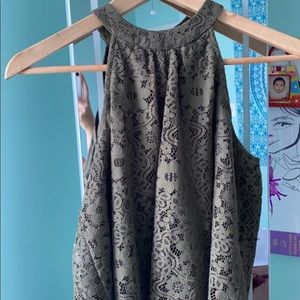 Olive green Hollister tank top